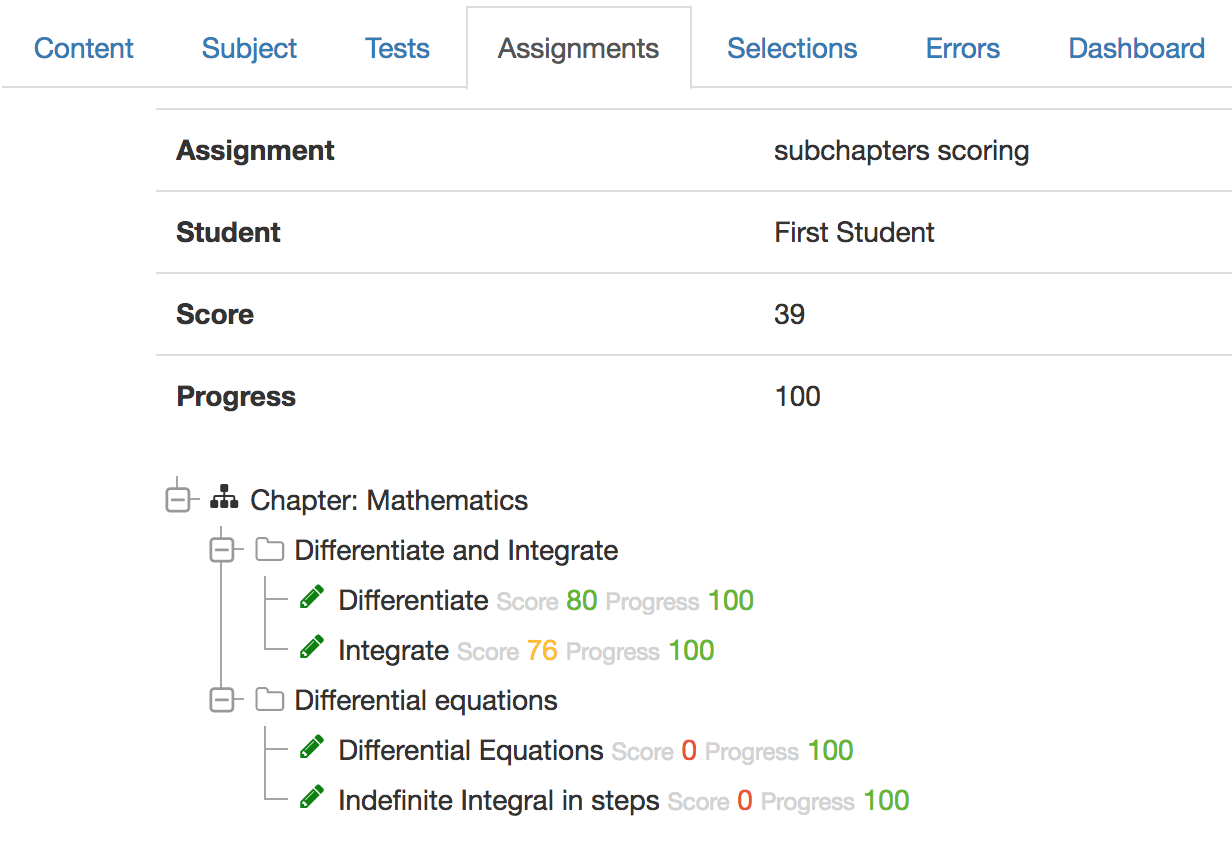 How are assignment scores calculated? – Sowiso Knowledge base